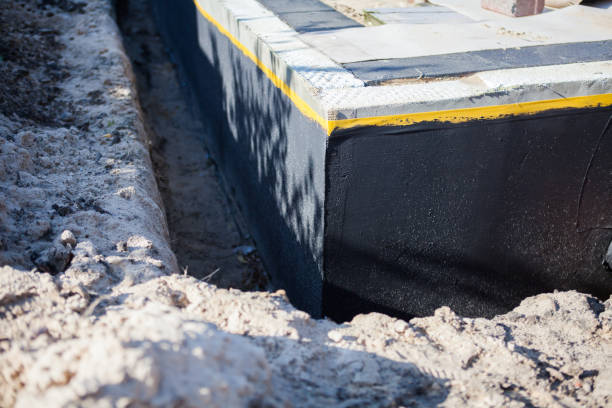 Residential Interior Drainage System installation at a Union City, OH home by SJ Waterproofing Pros
